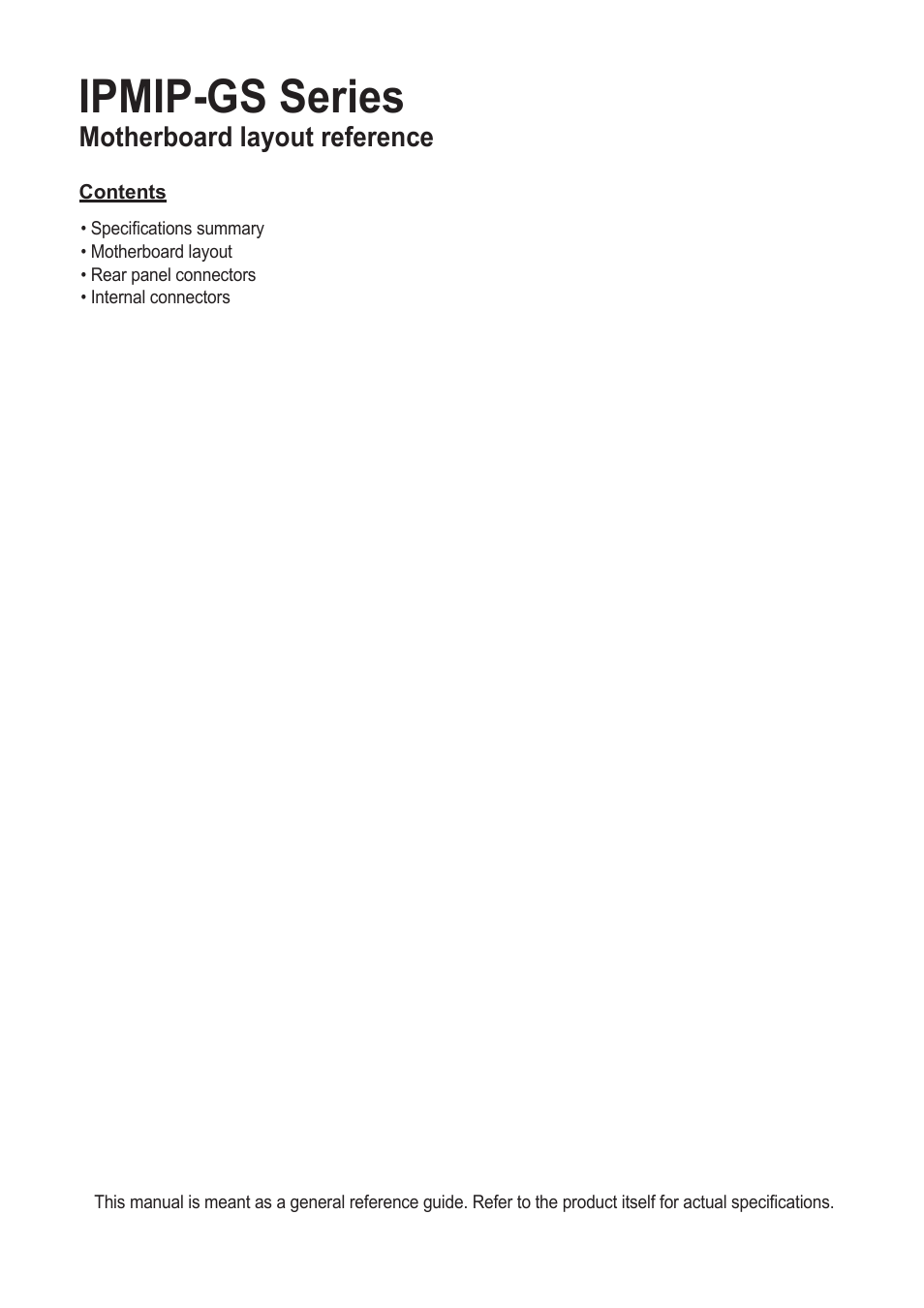 chiliGREEN IPMIP GS User Manual | 7 pages