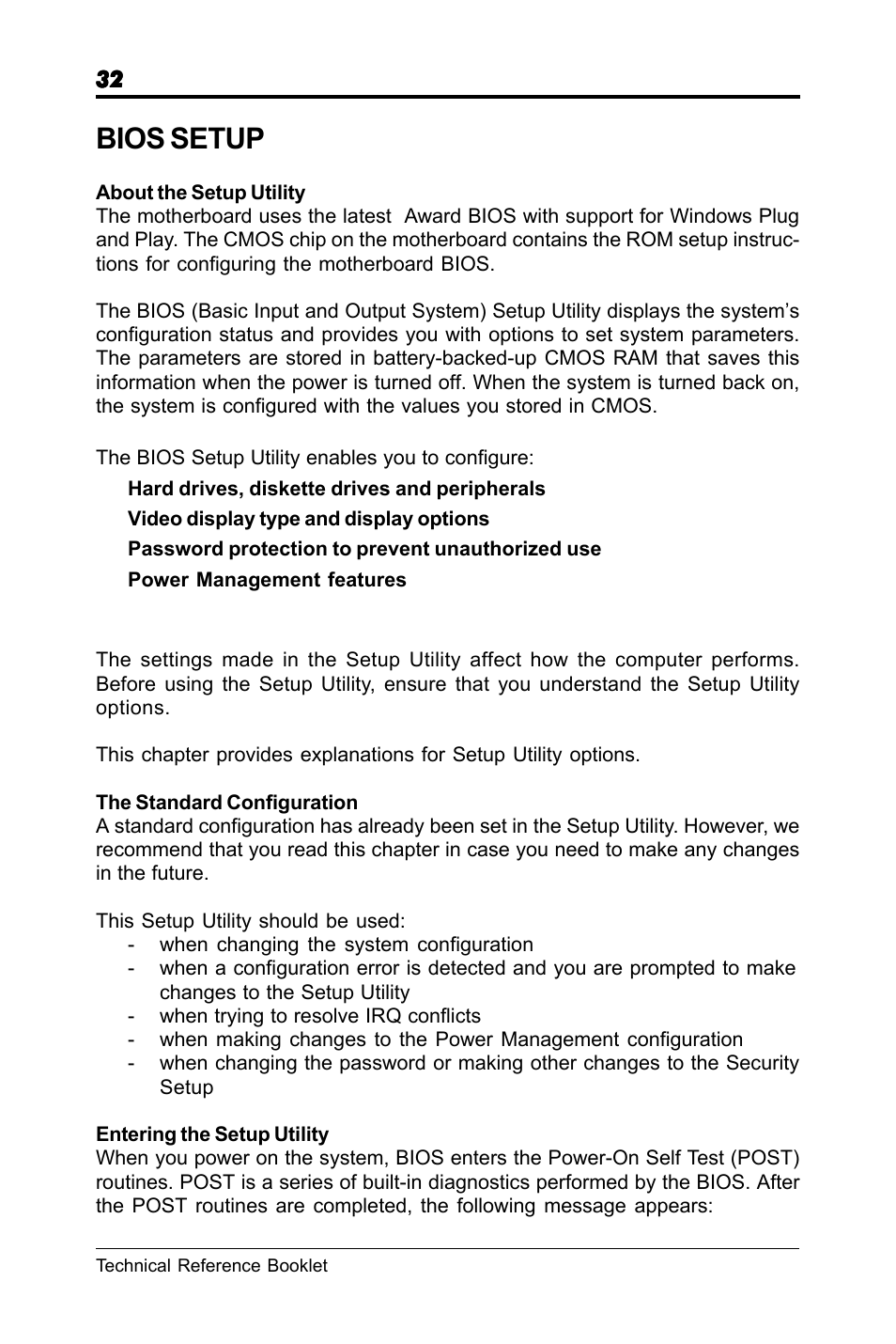 Bios setup | chiliGREEN RC410M -A82C User Manual | Page 32 / 40