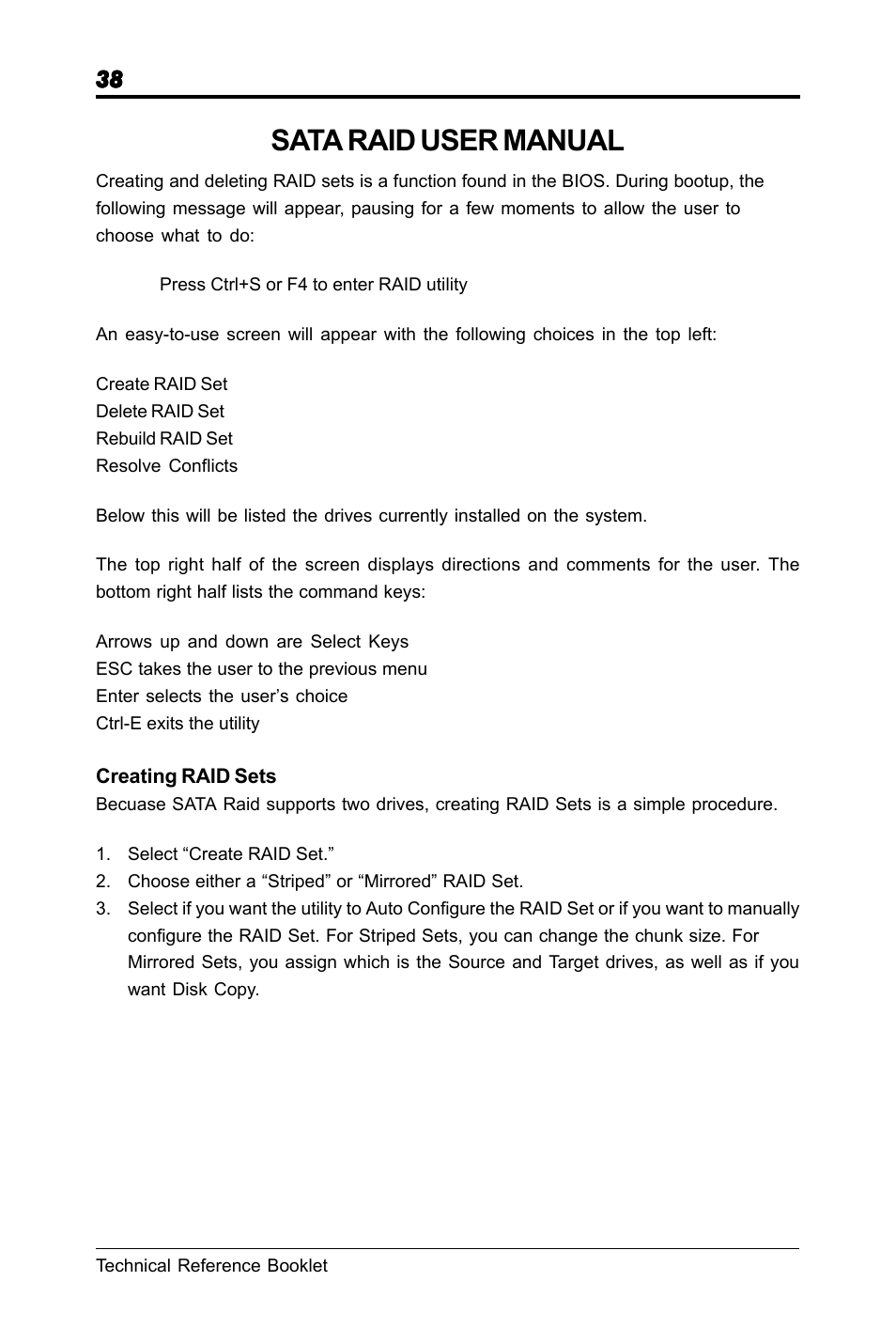 Sata raid user manual | chiliGREEN RC410M -A82C User Manual | Page 38 / 40