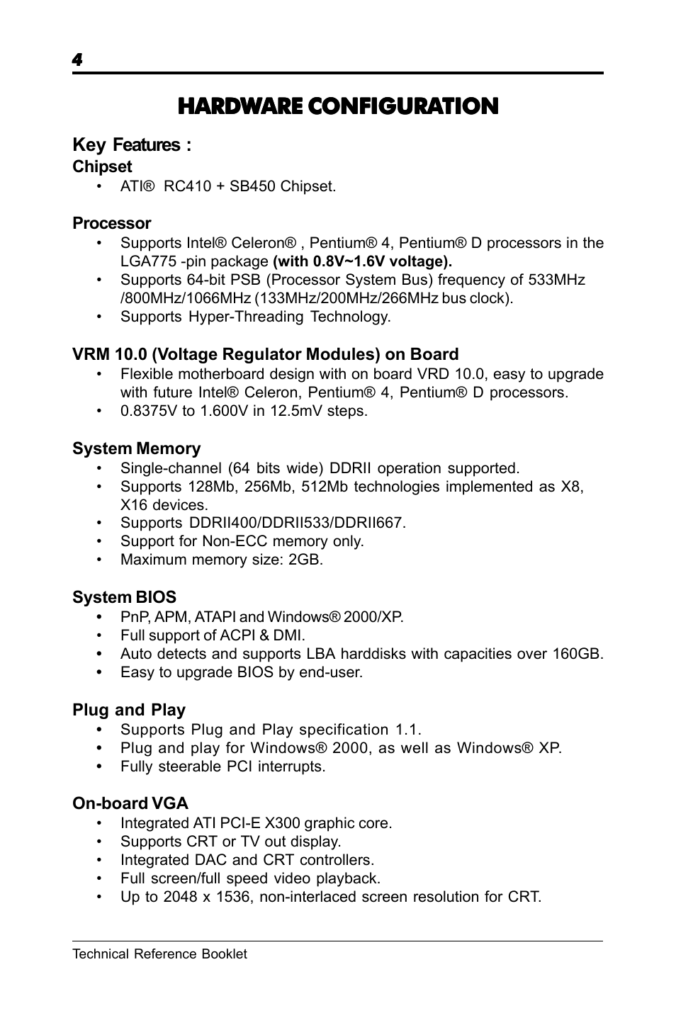 Hard | chiliGREEN RC410M -A82C User Manual | Page 4 / 40