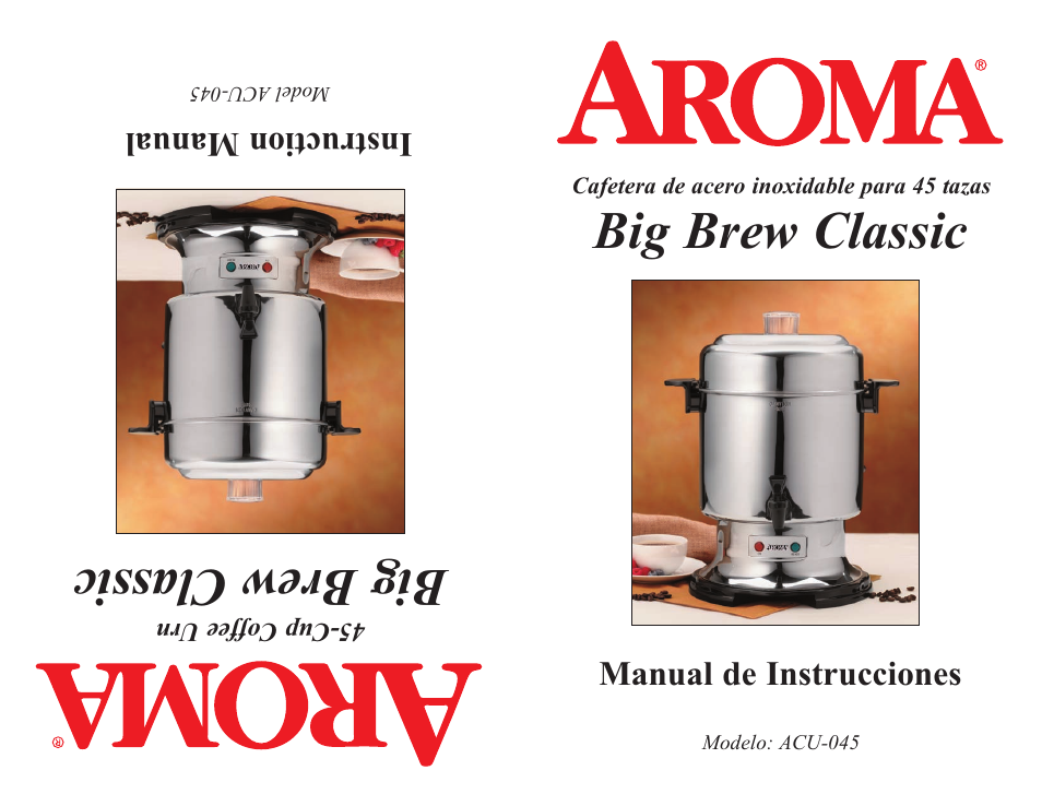 Aroma Housewares ACU-045 User Manual | 9 pages