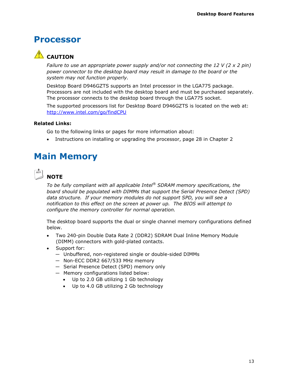 Processor | chiliGREEN D946GZTS User Manual | Page 13 / 76