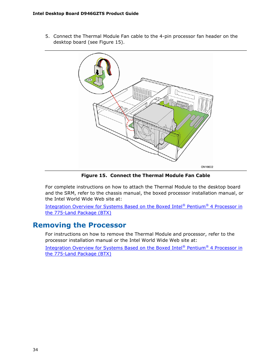 Removing the processor | chiliGREEN D946GZTS User Manual | Page 34 / 76