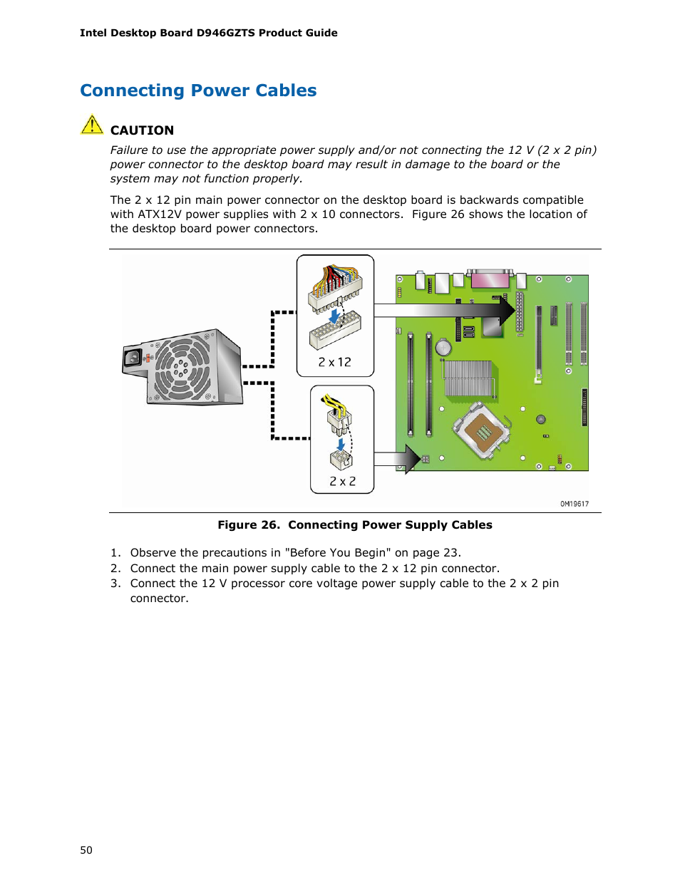 Figure 26 o, 50 for, Connecting power cables | chiliGREEN D946GZTS User Manual | Page 50 / 76