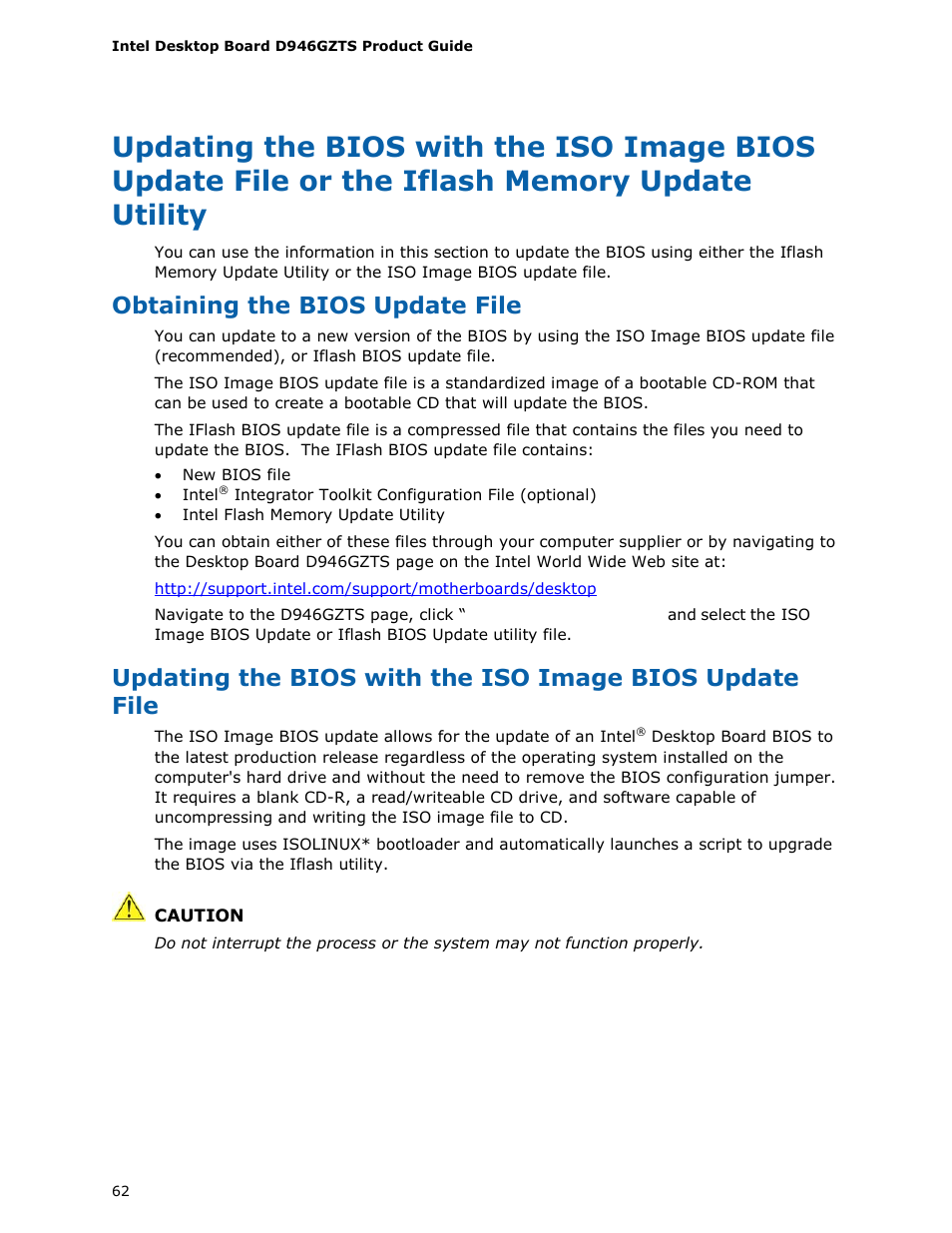 Obtaining the bios update file | chiliGREEN D946GZTS User Manual | Page 62 / 76