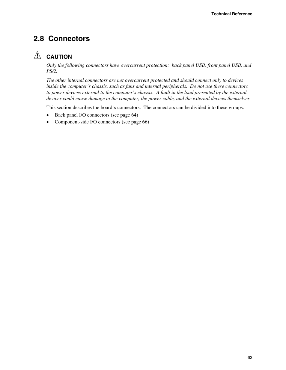 Connectors, 8 connectors | chiliGREEN D915PGNL User Manual | Page 63 / 107