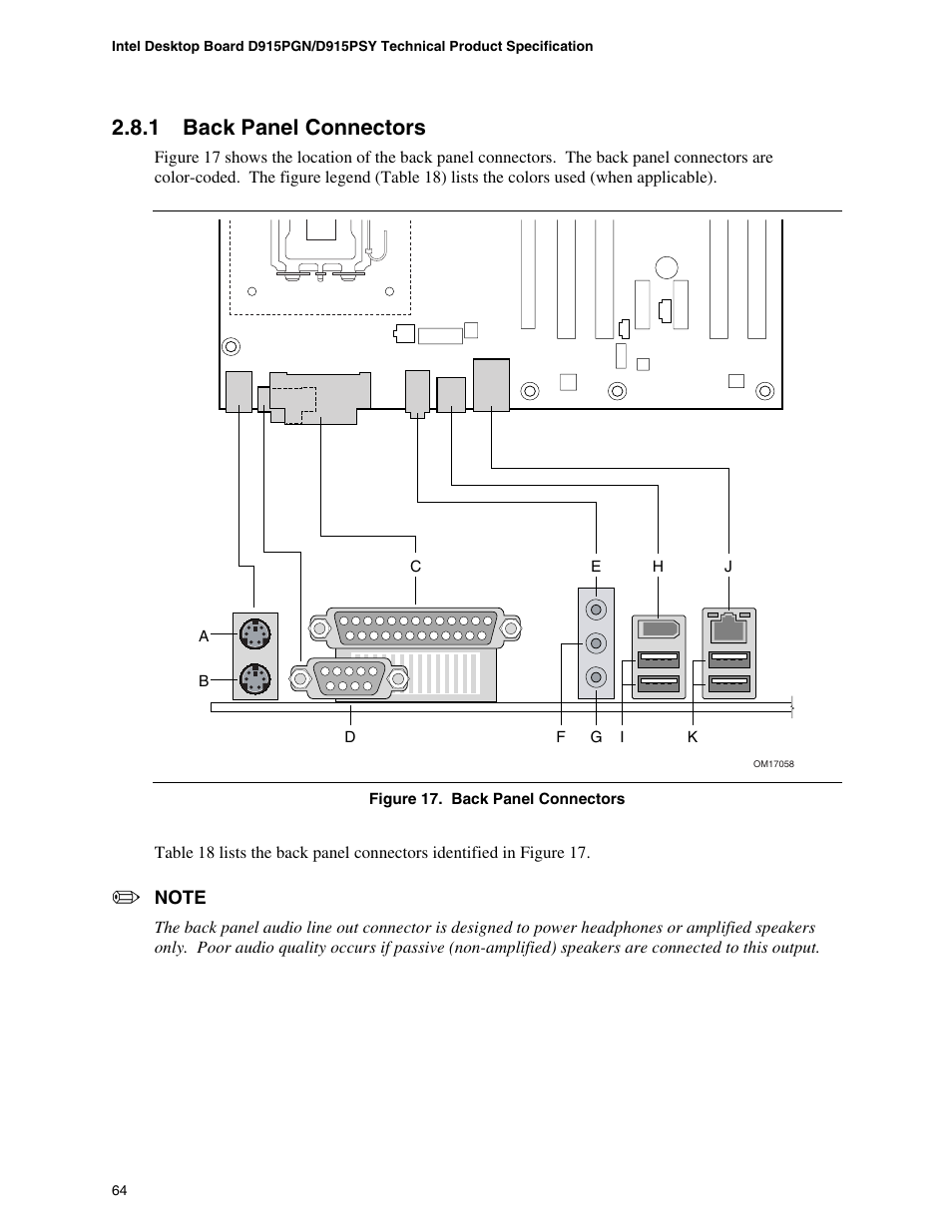 1 back panel connectors | chiliGREEN D915PGNL User Manual | Page 64 / 107