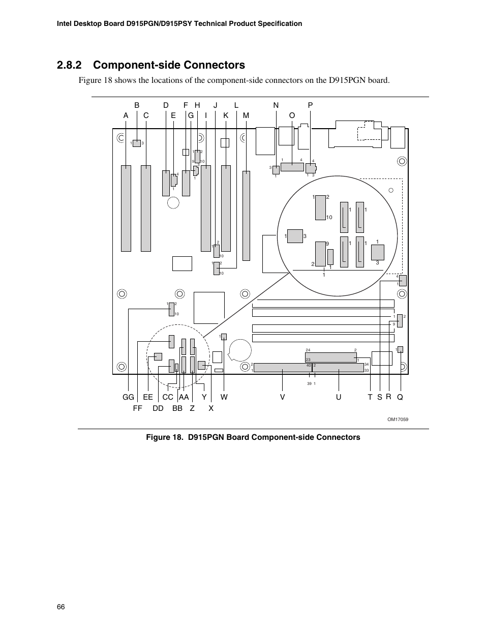 2 component-side connectors | chiliGREEN D915PGNL User Manual | Page 66 / 107