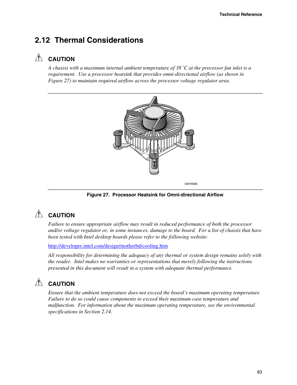 Thermal considerations, 12 thermal considerations | chiliGREEN D915PGNL User Manual | Page 83 / 107