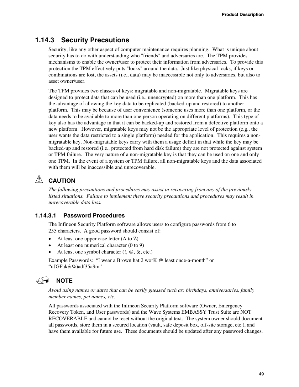 3 security precautions | chiliGREEN D915GAGL User Manual | Page 49 / 106