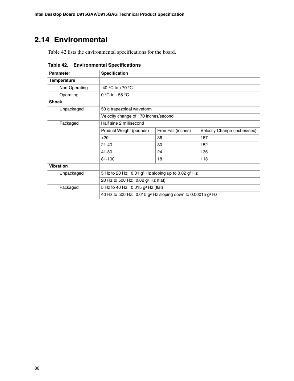 14 environmental | chiliGREEN D915GAGL User Manual | Page 86 / 106