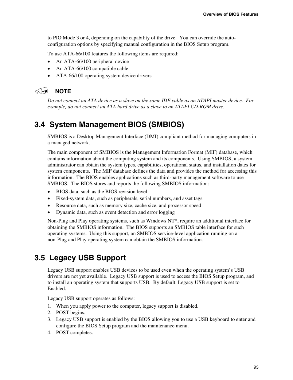 4 system management bios (smbios), 5 legacy usb support | chiliGREEN D915GAGL User Manual | Page 93 / 106