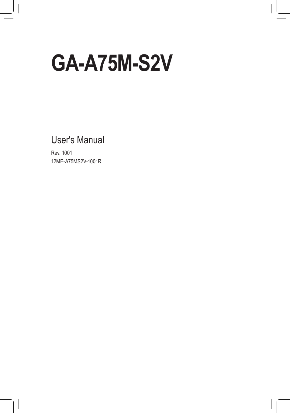 chiliGREEN GA-A75M-S2V User Manual | 44 pages