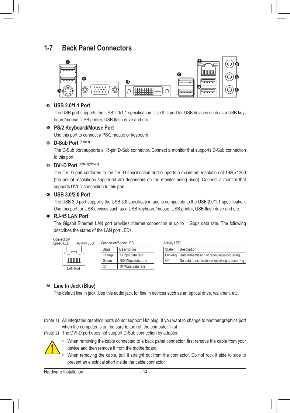 7 back panel connectors | chiliGREEN GA-A75M-S2V User Manual | Page 14 / 44