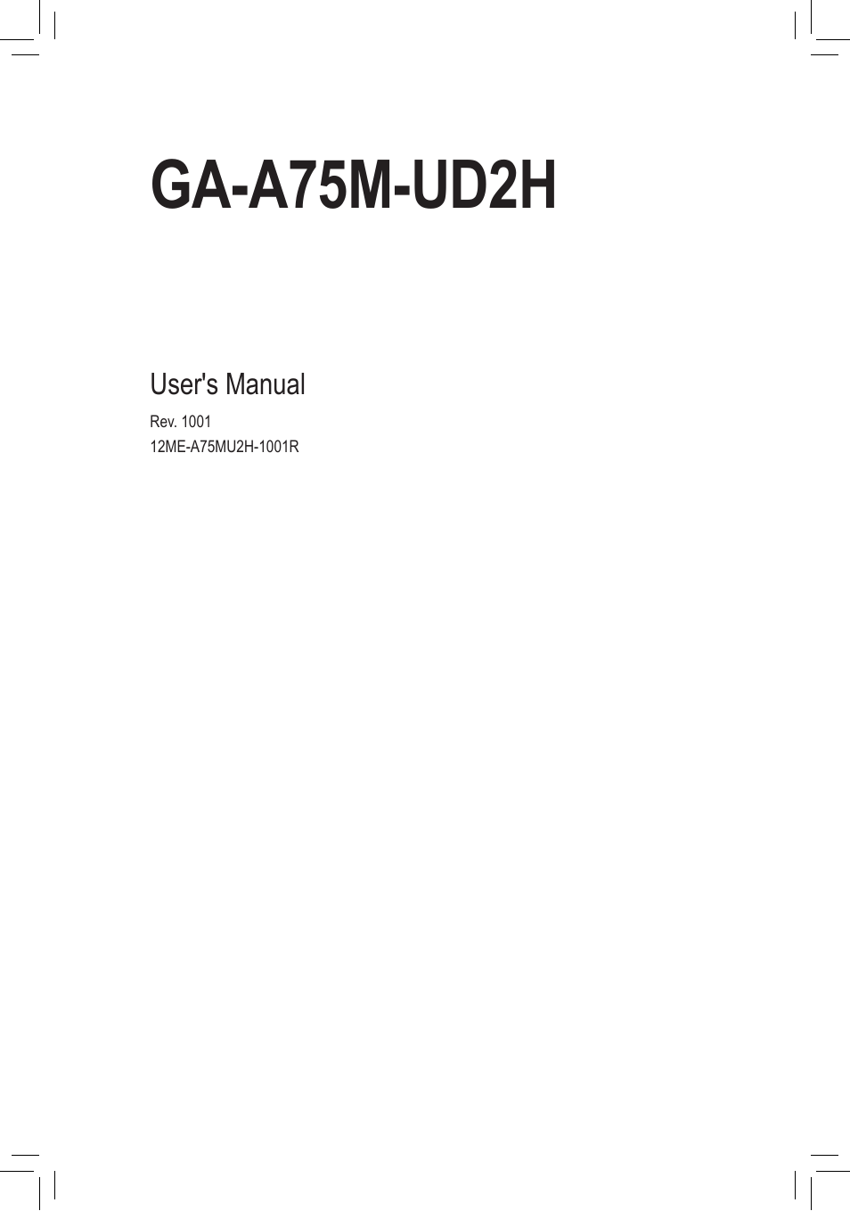 chiliGREEN GA-A75M-UD2H User Manual | 96 pages