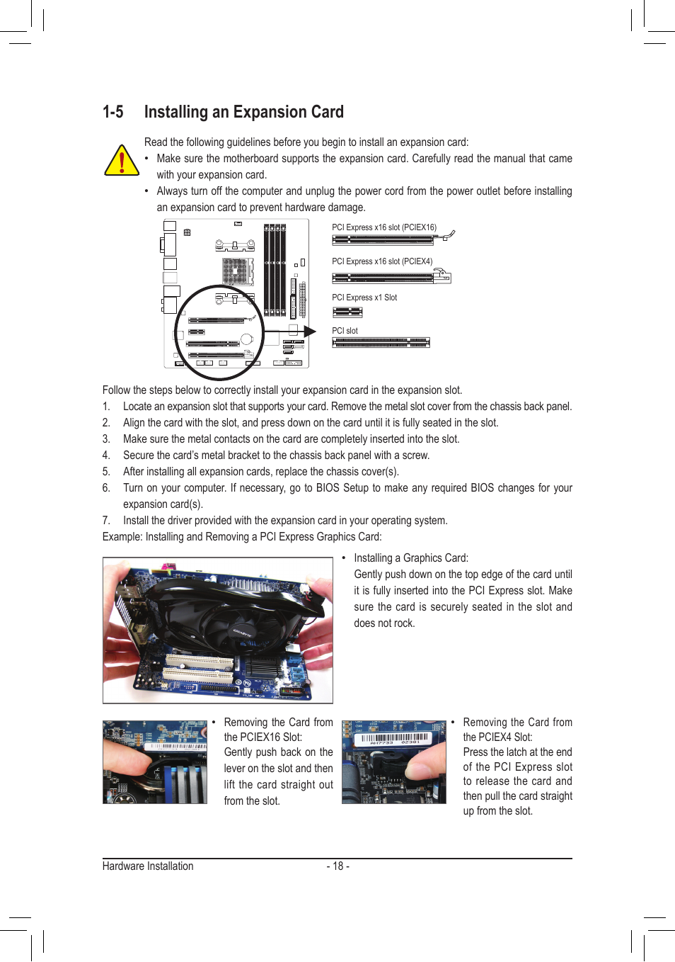 5 installing an expansion card | chiliGREEN GA-A75M-UD2H User Manual | Page 18 / 96