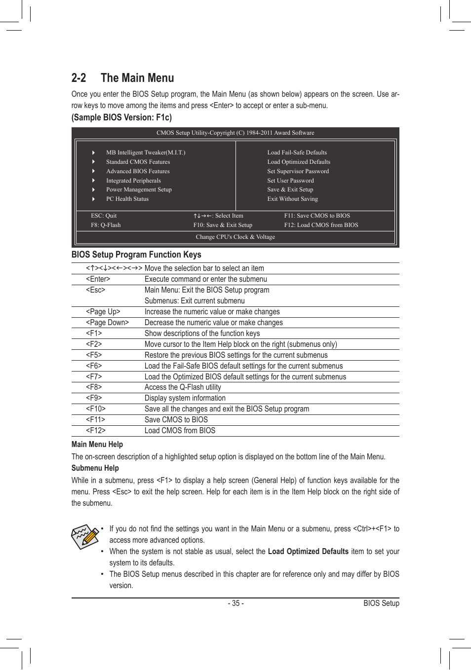 2 the main menu | chiliGREEN GA-A75M-UD2H User Manual | Page 35 / 96