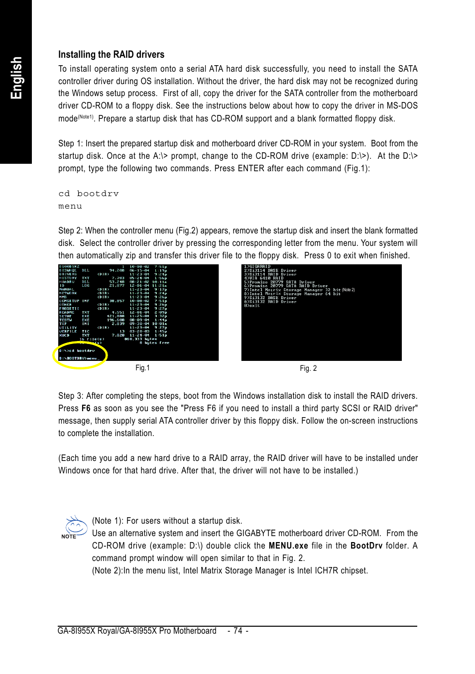 English | chiliGREEN GA-8I955X User Manual | Page 74 / 88