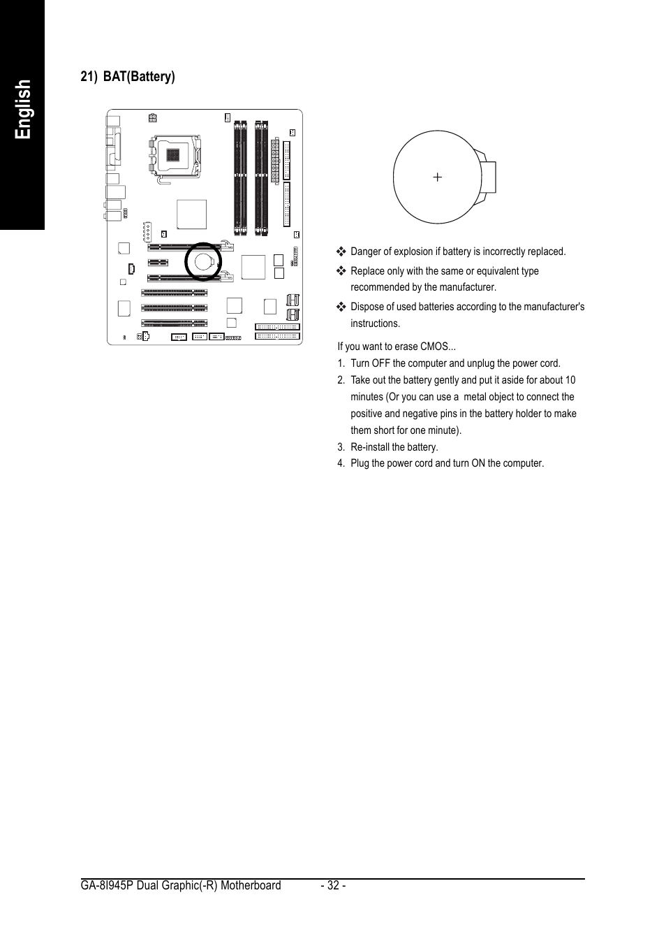 English | chiliGREEN GA-8I945P Duo Graphic User Manual | Page 32 / 88