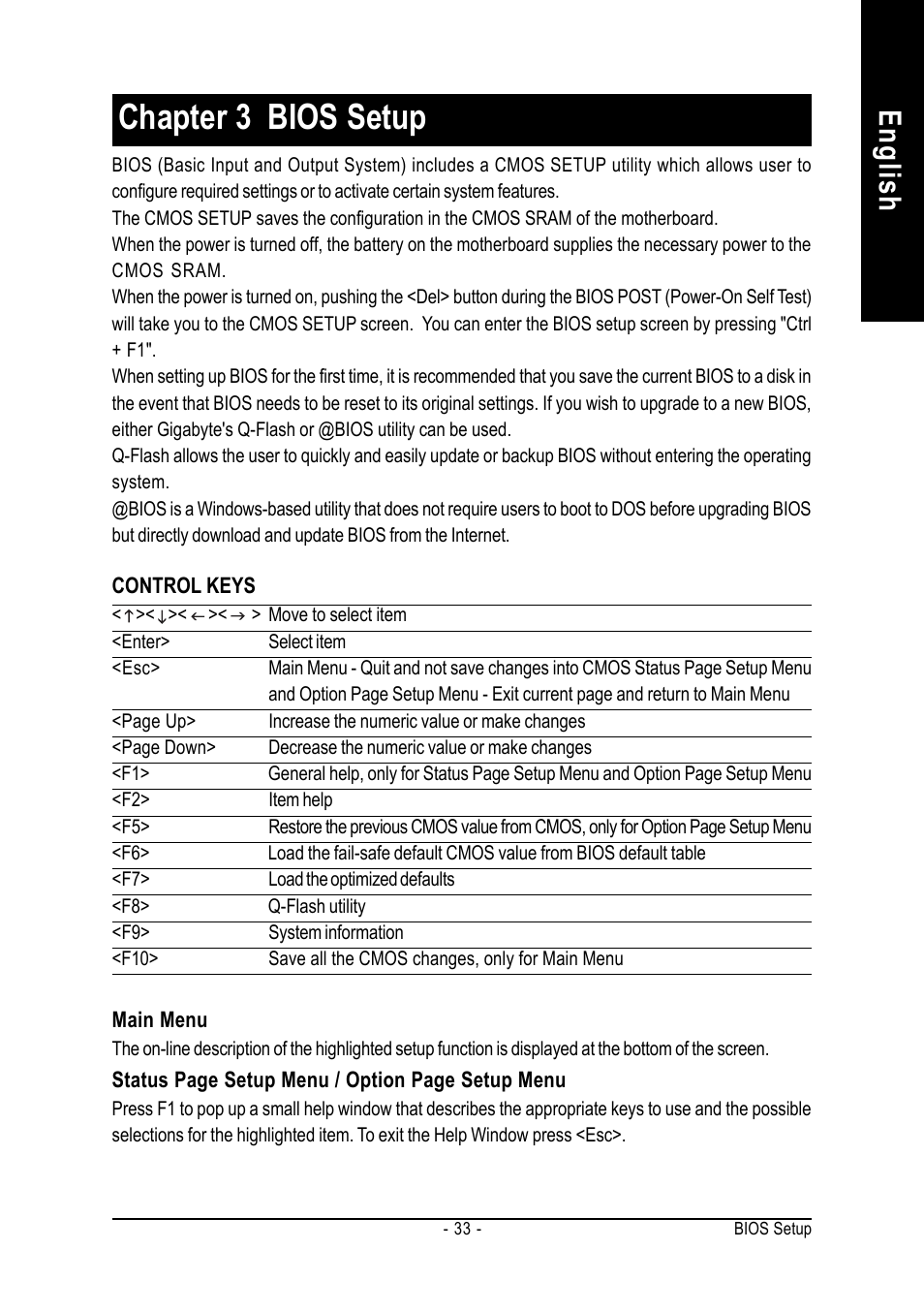 Chapter 3 bios setup, English | chiliGREEN GA-8IPE1000-MK User Manual | Page 37 / 96