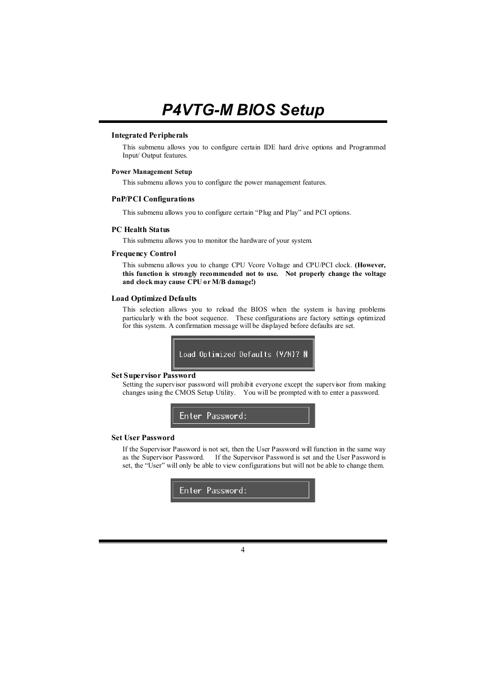 P4vtg-m bios setup | chiliGREEN P4VTGM User Manual | Page 29 / 56