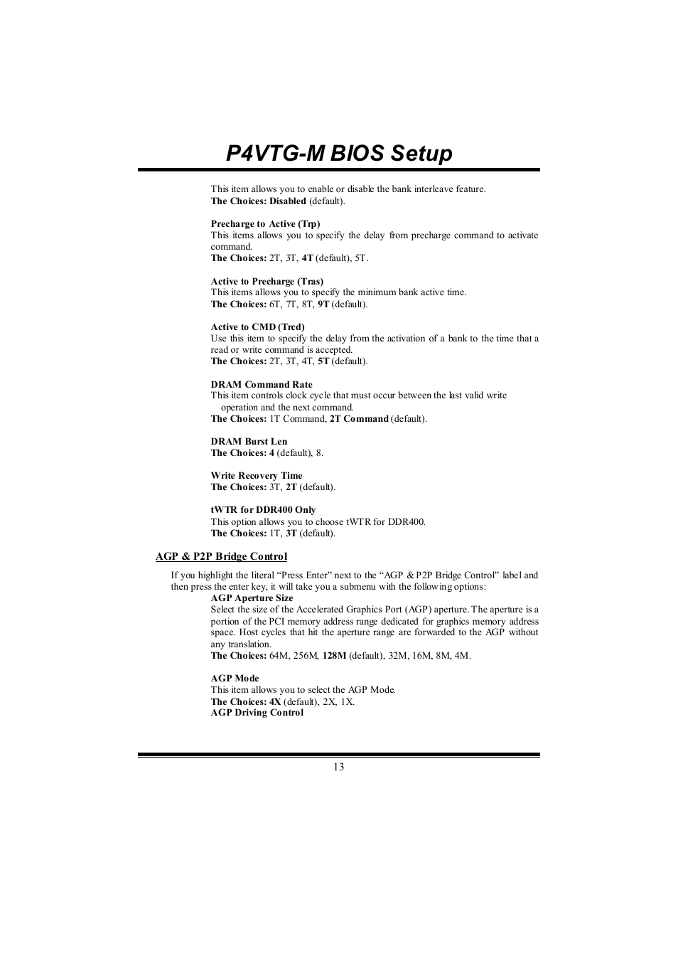 P4vtg-m bios setup | chiliGREEN P4VTGM User Manual | Page 38 / 56