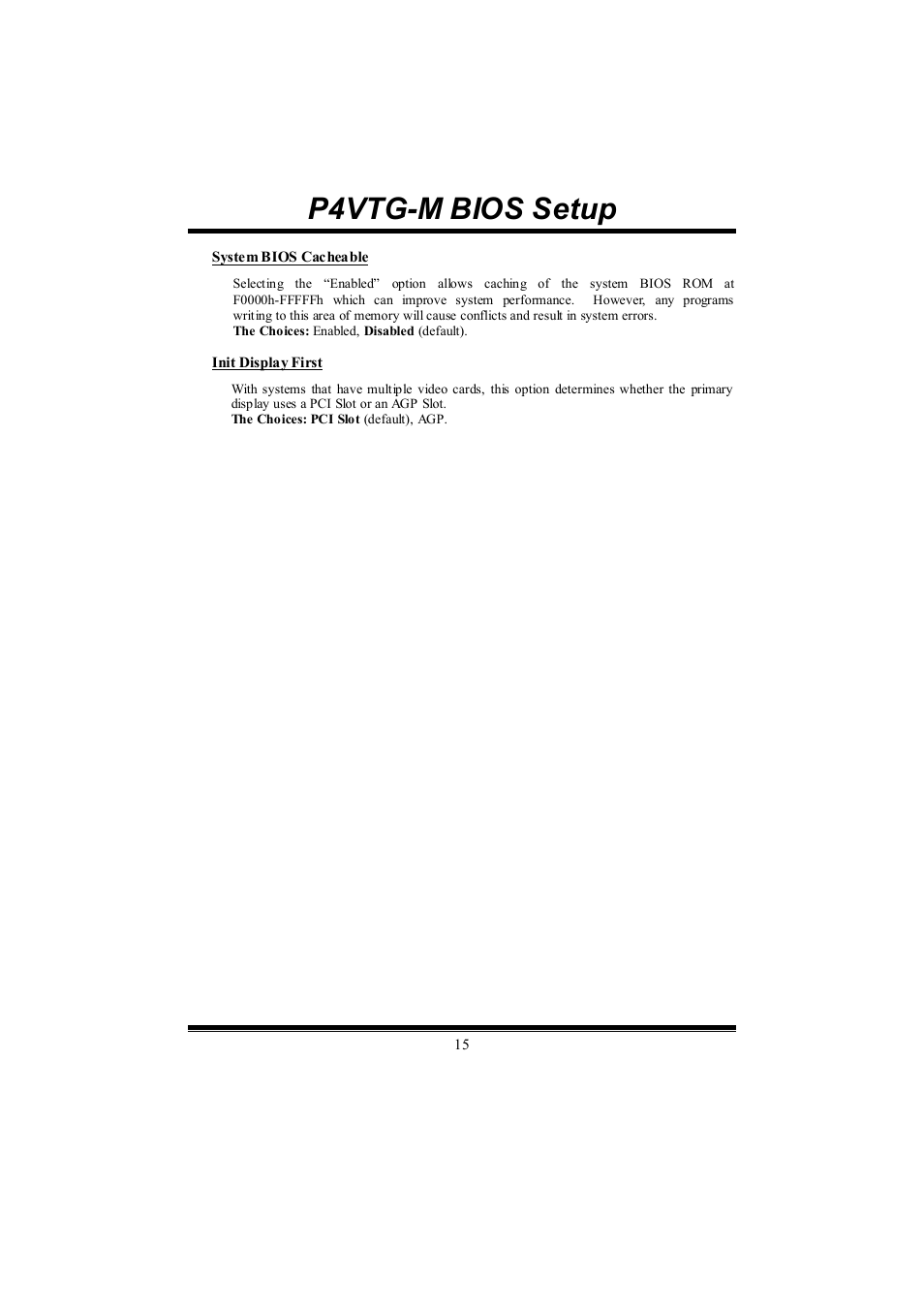 P4vtg-m bios setup | chiliGREEN P4VTGM User Manual | Page 40 / 56