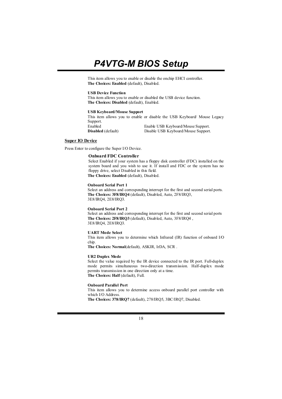 P4vtg-m bios setup | chiliGREEN P4VTGM User Manual | Page 43 / 56