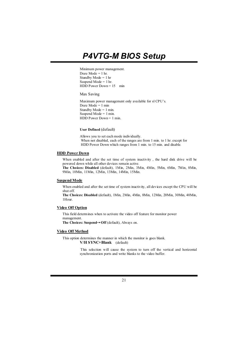 P4vtg-m bios setup | chiliGREEN P4VTGM User Manual | Page 46 / 56