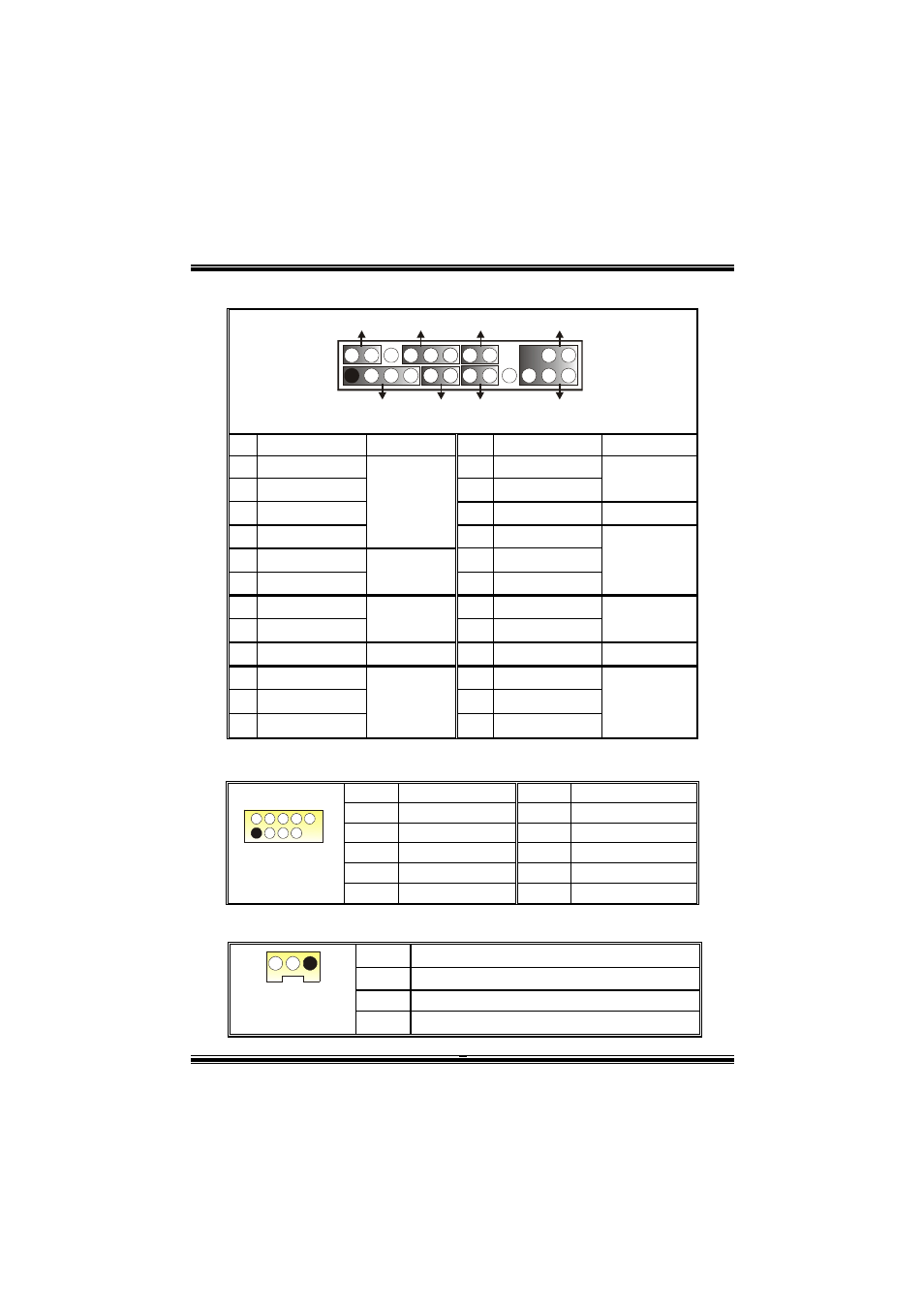 Front panel connector: jpanel1, Front usb header: jusb3/ jusb4, Wake on lan header: jwol1 | chiliGREEN P4VTC User Manual | Page 10 / 28
