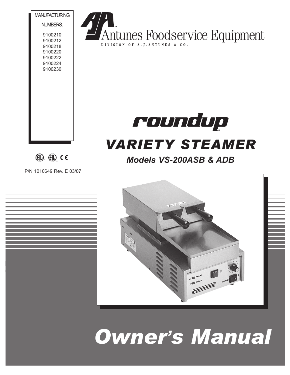 Antunes, AJ VS-200aSb User Manual | 24 pages