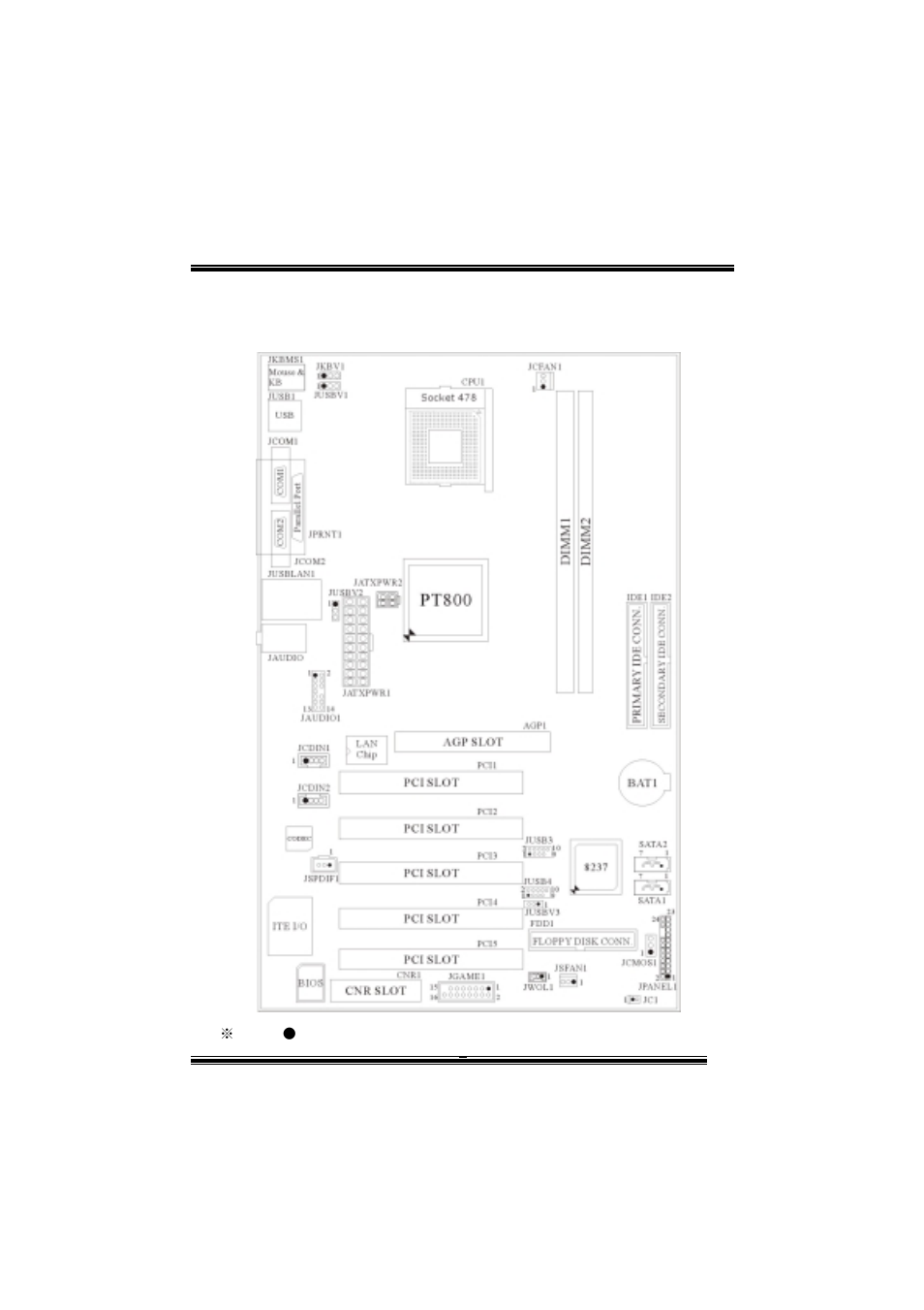 Layout of p4vtb | chiliGREEN P4VTB User Manual | Page 4 / 40