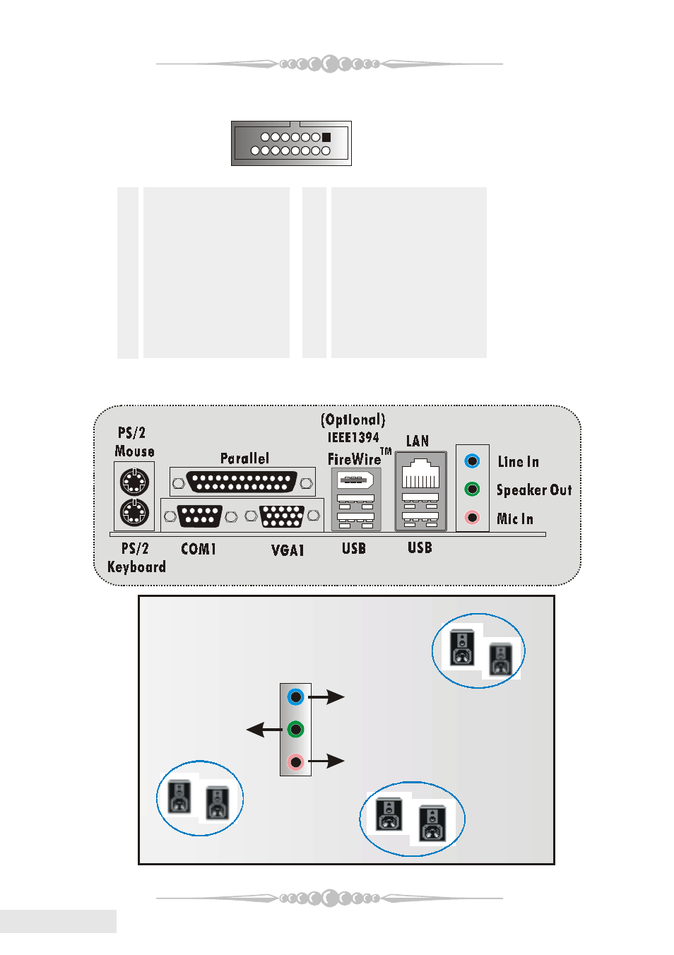 6 channel speakers | chiliGREEN P4VMA-M User Manual | Page 18 / 32