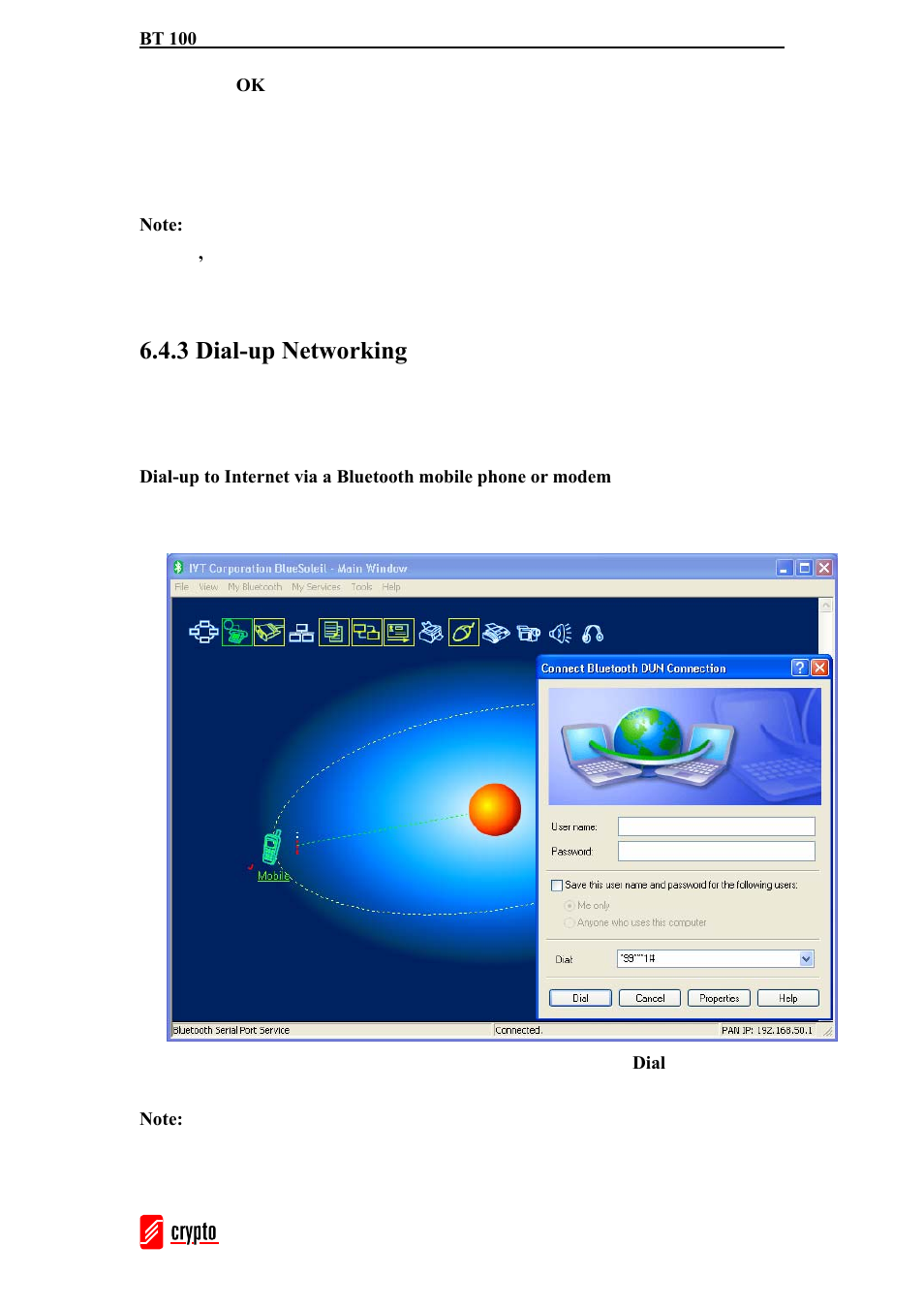 3 dial-up networking | chiliGREEN BT100 User Manual | Page 19 / 37