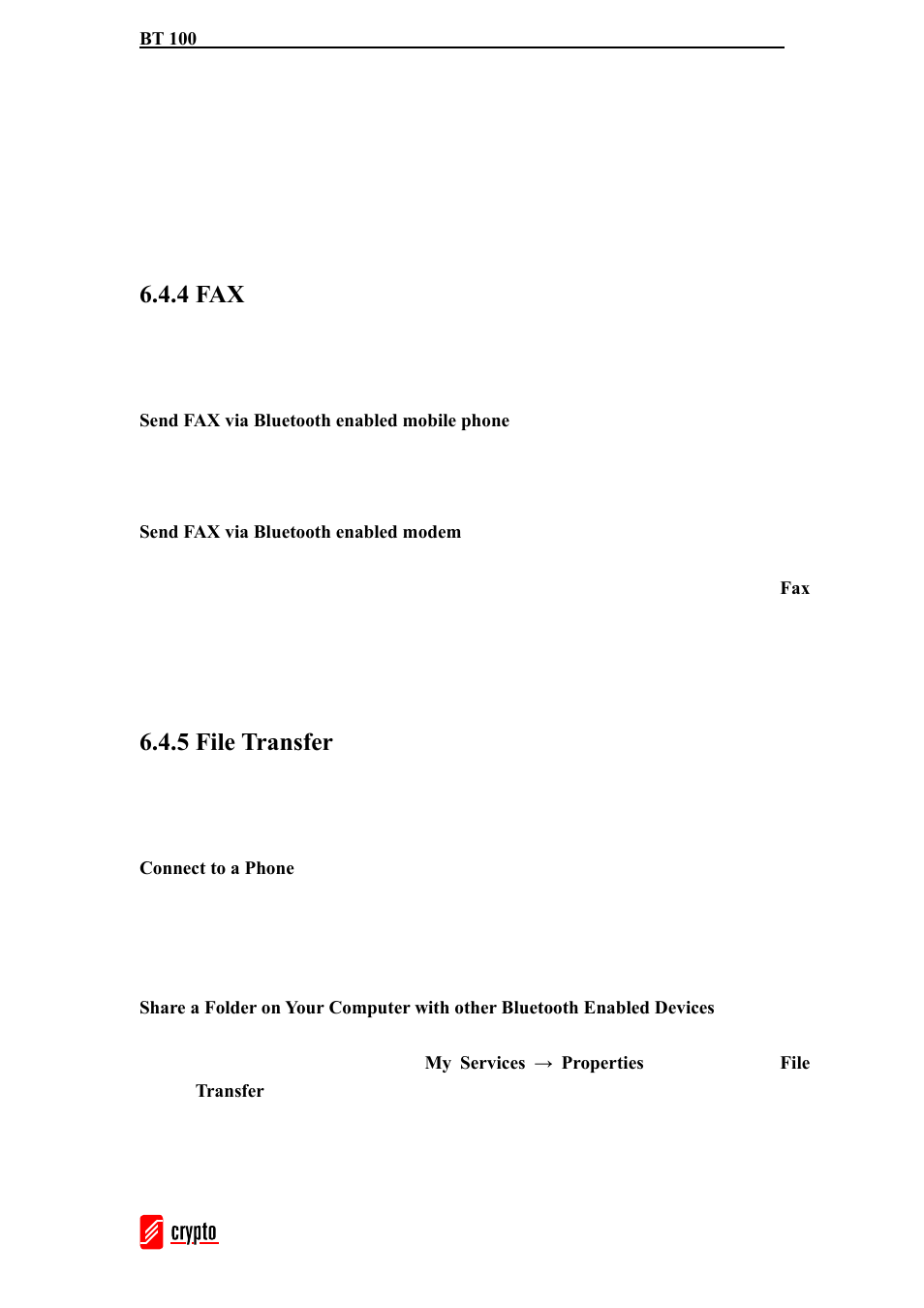 4 fax, 5 file transfer | chiliGREEN BT100 User Manual | Page 20 / 37