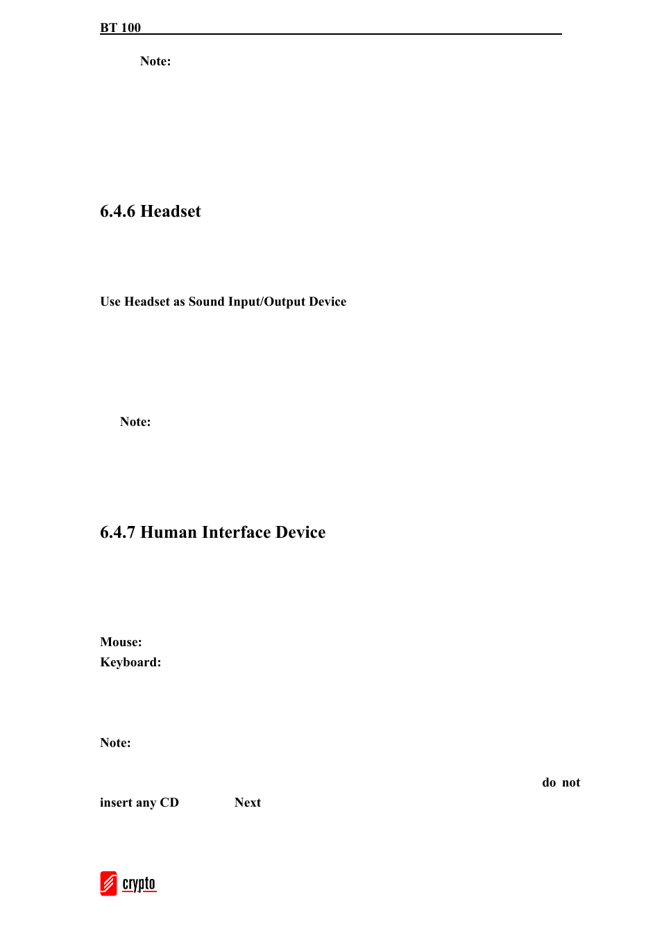 6 headset, 7 human interface device | chiliGREEN BT100 User Manual | Page 22 / 37