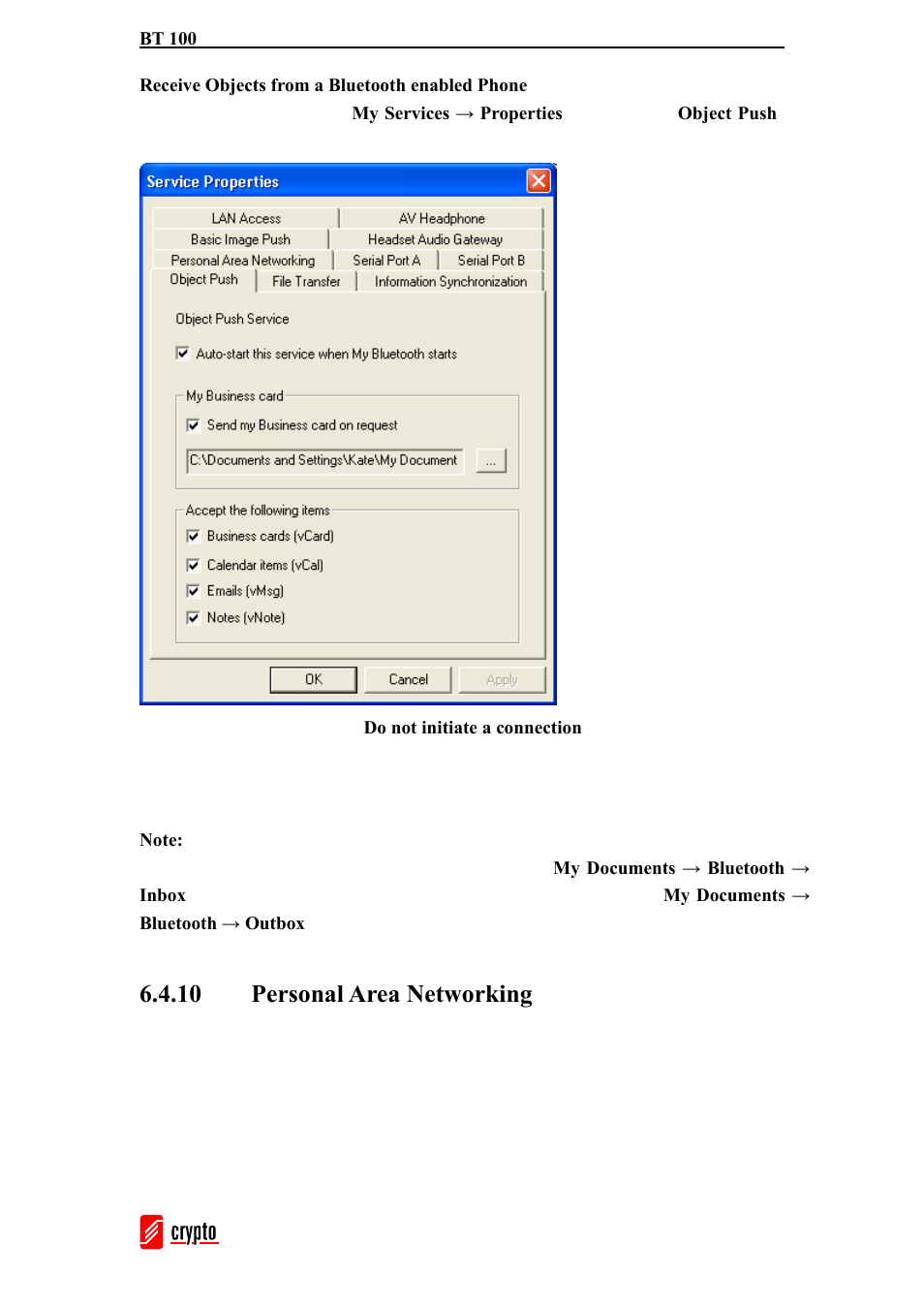 10 personal area networking | chiliGREEN BT100 User Manual | Page 28 / 37