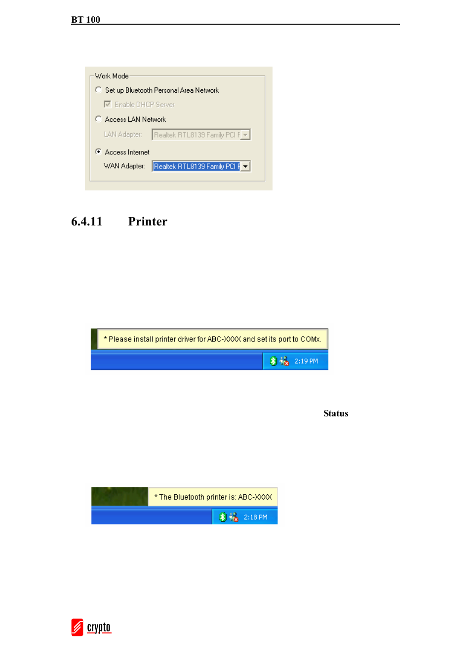 11 printer | chiliGREEN BT100 User Manual | Page 31 / 37