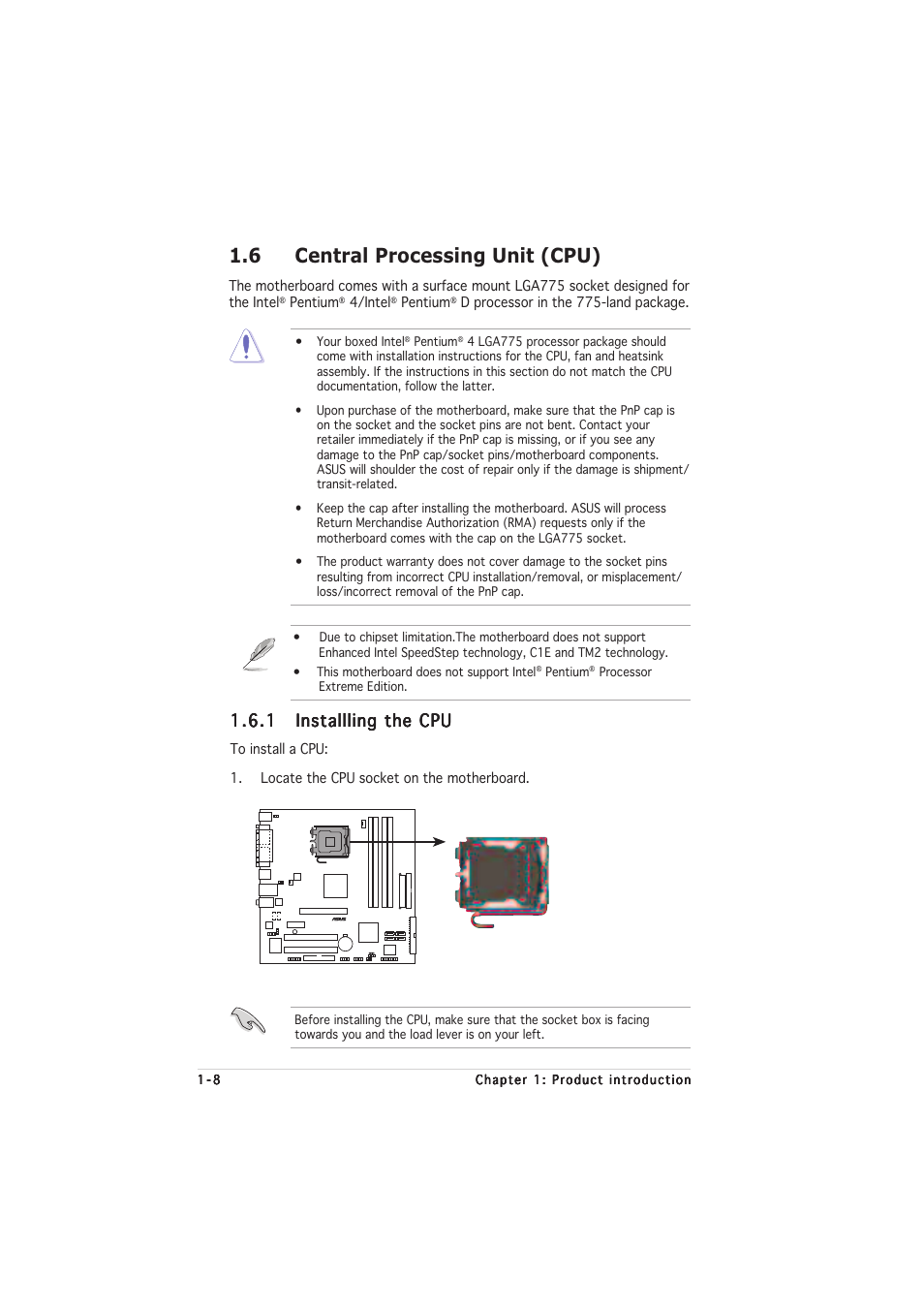 6 central processing unit (cpu) | chiliGREEN P5VDC-MX User Manual | Page 20 / 94