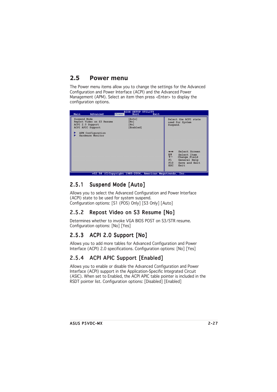 5 power menu | chiliGREEN P5VDC-MX User Manual | Page 73 / 94