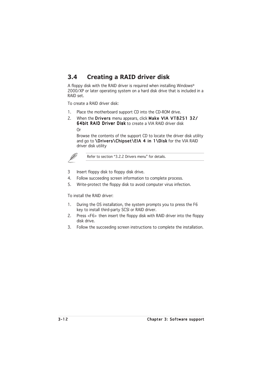 4 creating a raid driver disk | chiliGREEN P5VDC-MX User Manual | Page 94 / 94