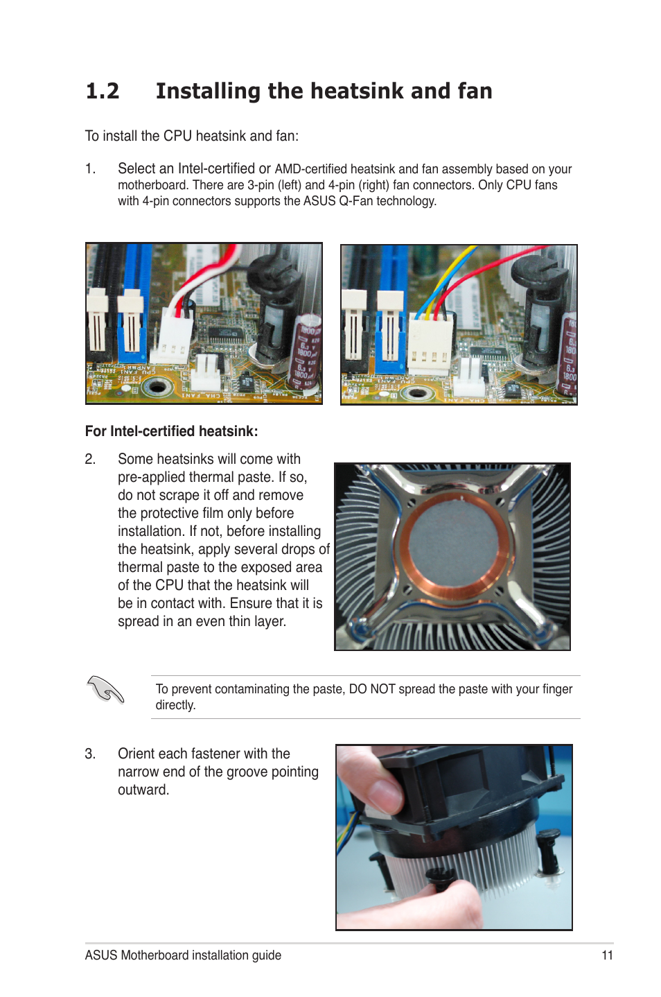 2 installing the heatsink and fan | chiliGREEN P5G41T-M LX2 User Manual | Page 12 / 722