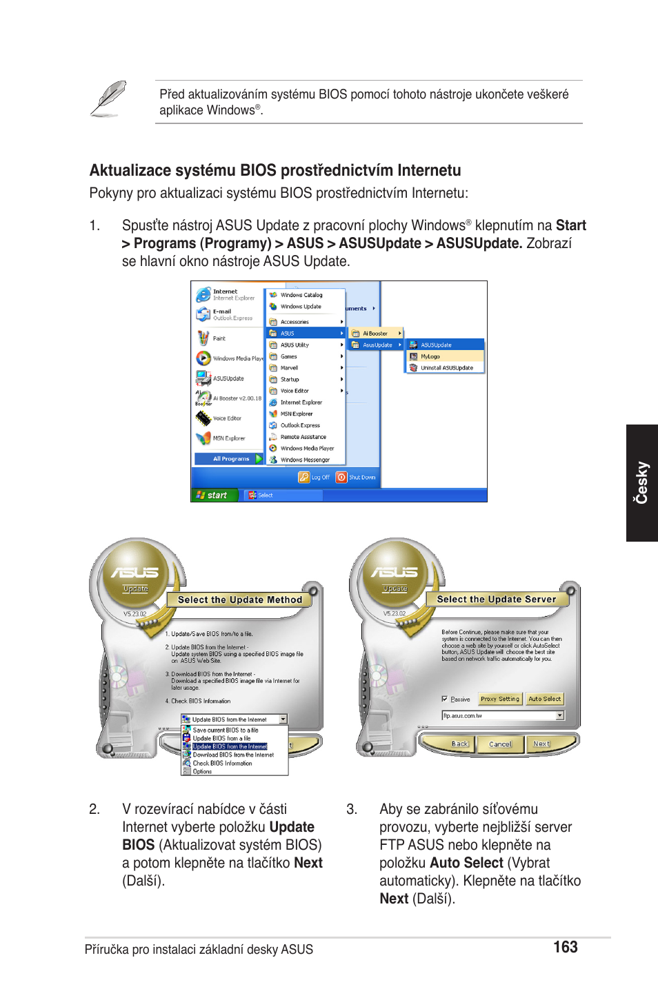 Aktualizace systému bios prostřednictvím internetu | chiliGREEN P5G41T-M LX2 User Manual | Page 165 / 722