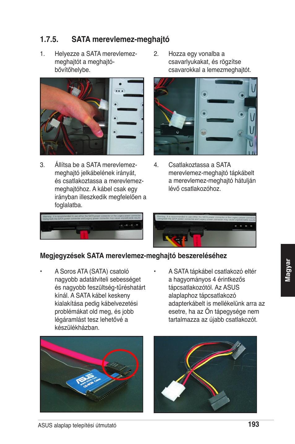 Sata merevlemez-meghajtó | chiliGREEN P5G41T-M LX2 User Manual | Page 195 / 722