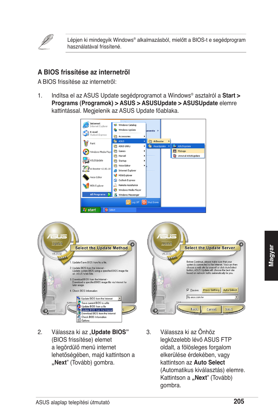 A bios frissítése az internetről | chiliGREEN P5G41T-M LX2 User Manual | Page 207 / 722