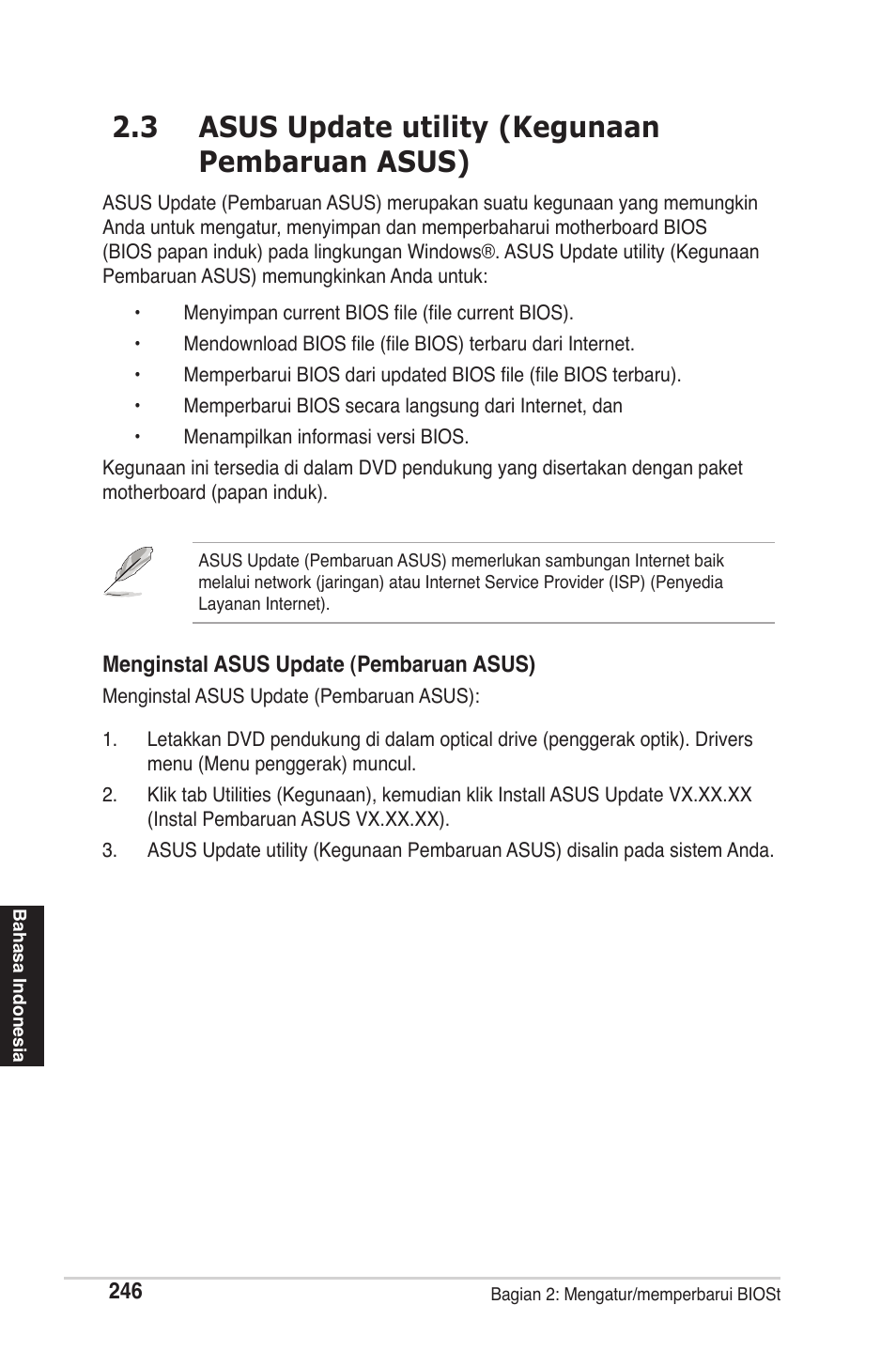 3 asus update utility (kegunaan pembaruan asus) | chiliGREEN P5G41T-M LX2 User Manual | Page 248 / 722