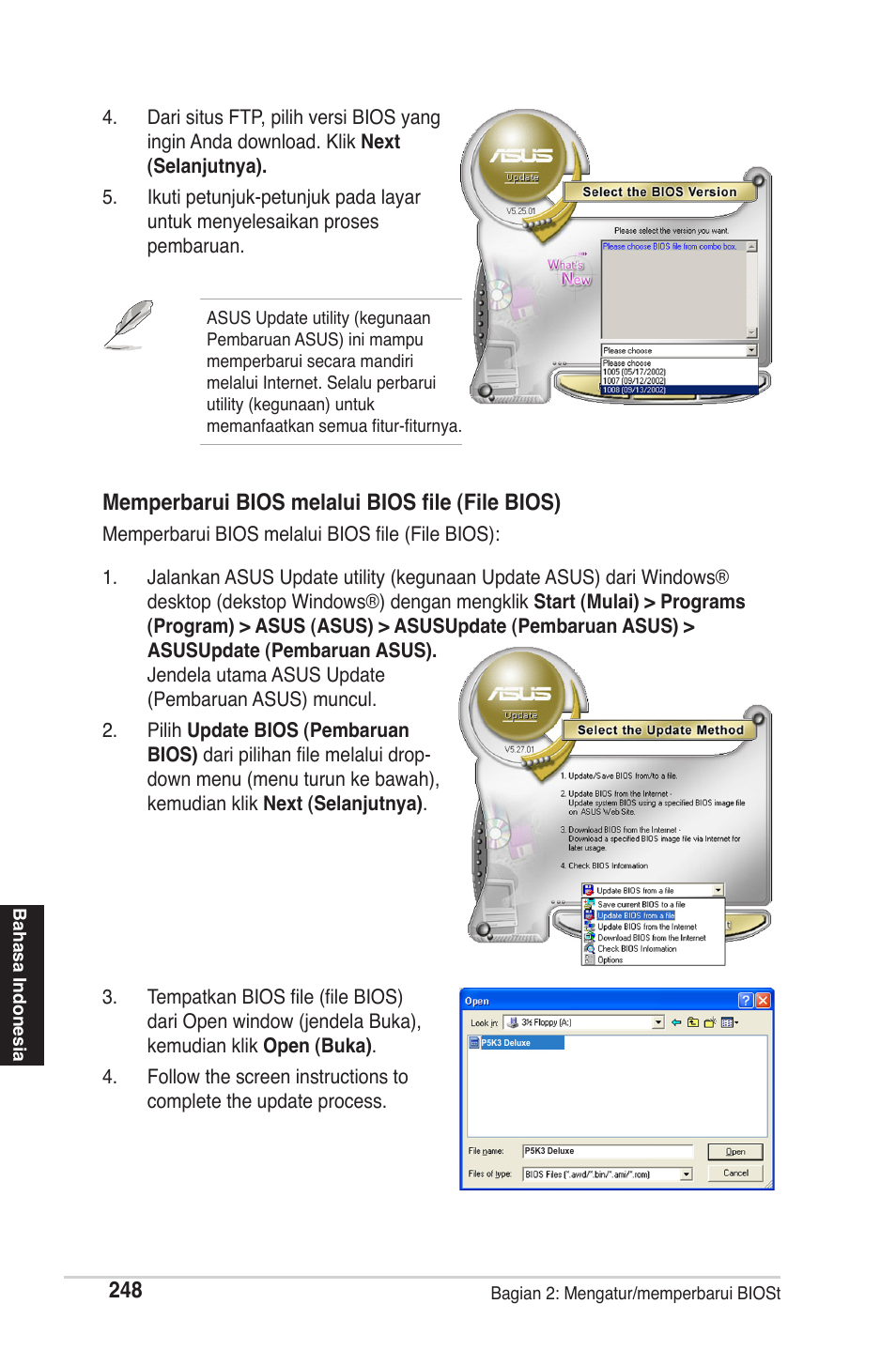 Memperbarui bios melalui bios file (file bios) | chiliGREEN P5G41T-M LX2 User Manual | Page 250 / 722