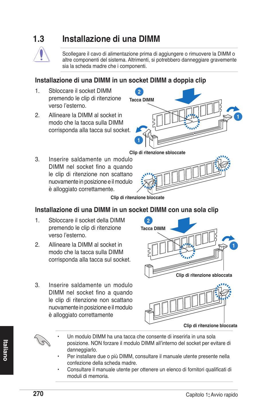 3 installazione di una dimm | chiliGREEN P5G41T-M LX2 User Manual | Page 272 / 722