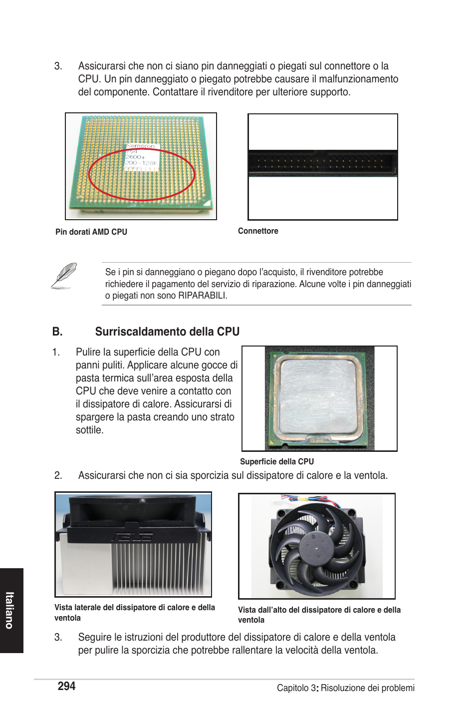 B. surriscaldamento della cpu | chiliGREEN P5G41T-M LX2 User Manual | Page 296 / 722