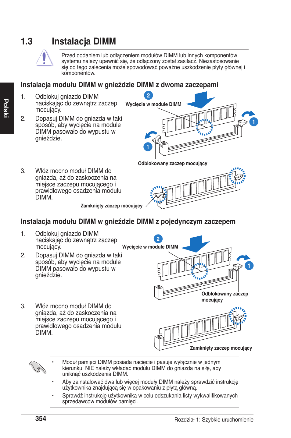 3 instalacja dimm | chiliGREEN P5G41T-M LX2 User Manual | Page 356 / 722